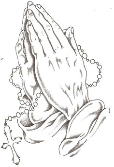 Drawing Hands with Tattoo Drawings Of Crosses with Praying Hands Praying Hands Drawing