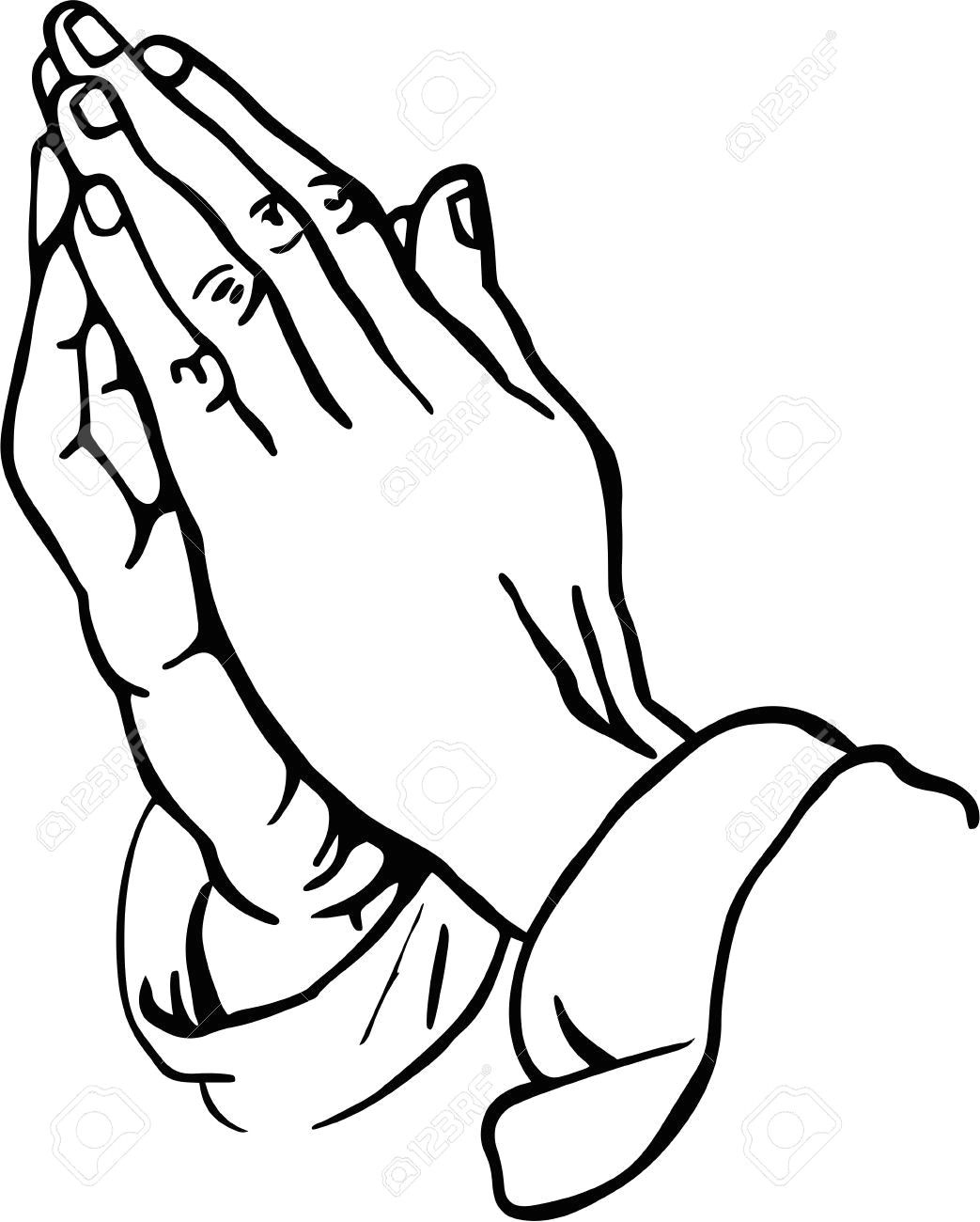 Drawing Hands with Tattoo Praying Hands Clipart Stock Photo Picture and Royalty Free Image