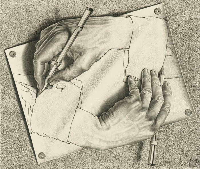 Drawing Hands World the Impossible World Of Mc Escher M C Escher Pinterest