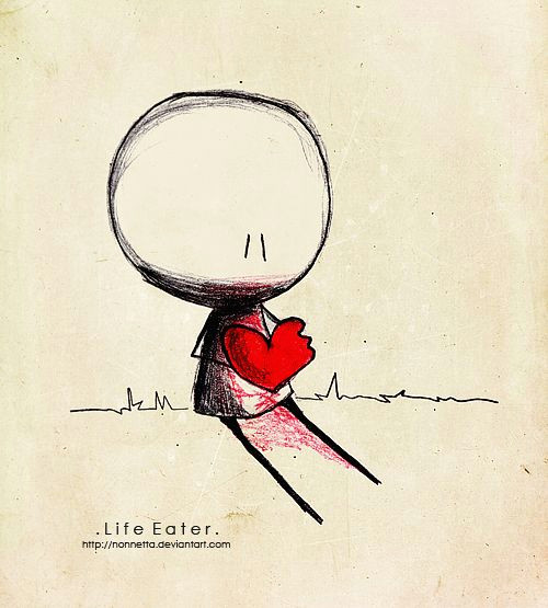 Drawing Heart Deviantart L I F E E A T E R by Nonnetta Deviantart Com On Deviantart