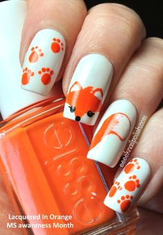 Drawing Heart On Nail 230 Best Art orange Nails Design Images orange Nail Designs