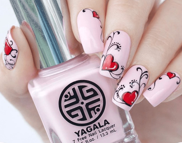 Drawing Heart On Nail 30 Lovely Instagram Nails Art 2018 Nail Art Pinterest