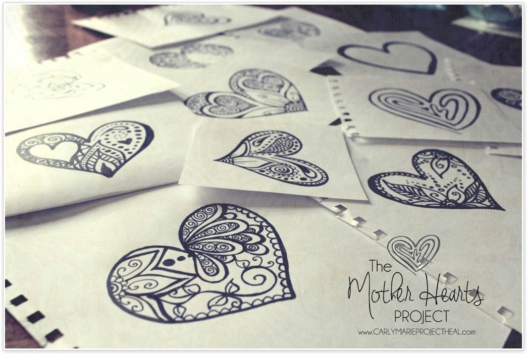 Drawing Heart Project the Mother Hearts Project for International Bereaved Mother S Day