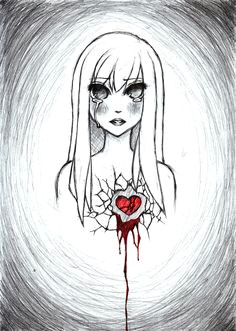 Drawing Heart touching 87 Best Heartbroken Drawings Images thoughts Truths Depression