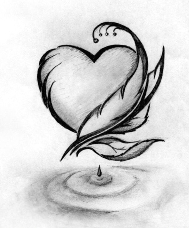 Drawing Heart with Charcoal Muthia Otesi A Oa O Zeichnen
