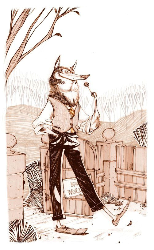 Drawing Hood Cartoons Hardlined Wolfman Art Drawings Character Design