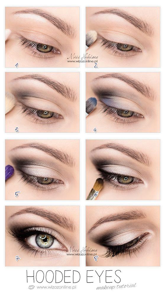 Drawing Hooded Eyes top 10 Simple Smokey Eye Makeup Tutorials for Green Eyes Hair and