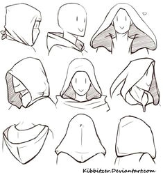 Drawing Hoods How to Draw Hoods Art Reference for Drawing Hooded Clothing