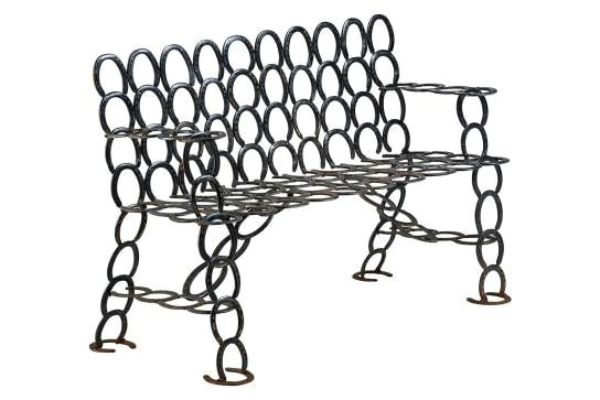 Drawing Horse Bench Unique Iron Bench Made From Actual Vintage Horse Shoes Projects to