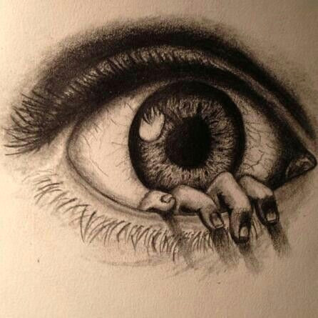 Drawing Human Eyes Pencil Incredibly Drawn Eye with A Hand Coming Out Of It Smarty Arty Art