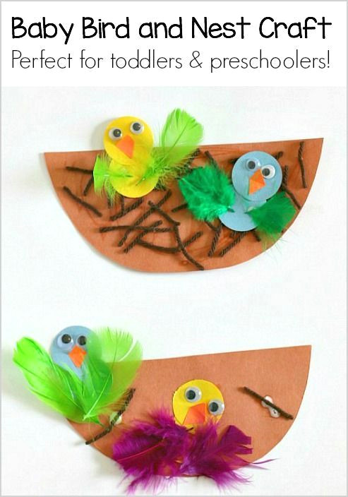 Drawing Ideas Advanced Spring Crafts for Kids Nest and Baby Bird Craft All Things