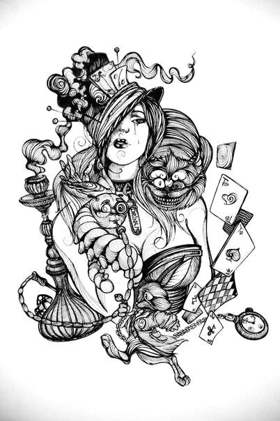 Drawing Ideas Alice In Wonderland Alice In Wonderland Coloring In 2019 Pinterest Wonderland