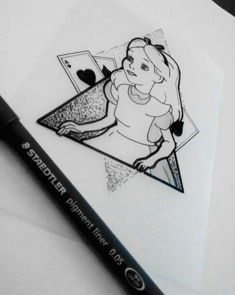 Drawing Ideas Alice In Wonderland Alice In Wonderland Tattoo Design by Mauricio Hernandez Tattoo S