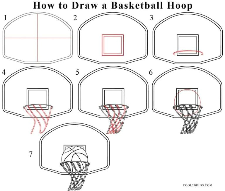 Drawing Ideas Basketball How to Draw A Basketball Hoop Awesome Basketball Drawings