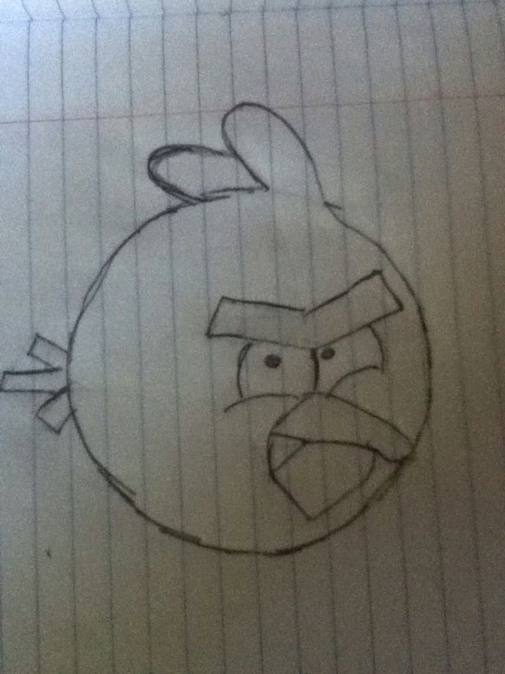 Drawing Ideas Birds How to Draw the Red Angry Bird Recipe Arts and Crafts Drawings