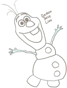 Drawing Ideas Easy Disney Step by Step 16 Best Drawing Images Olaf Drawing Disney Drawings Disney Frozen