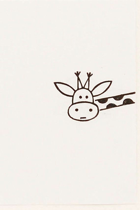 Drawing Ideas Easy List Giraffe Stamp Rubber Stamp Kids Gift Best Friend Gift Cute