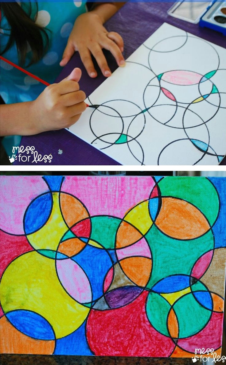 Drawing Ideas for 4 Year Olds Kids Art Projects Watercolor Circle Art the Results are Always