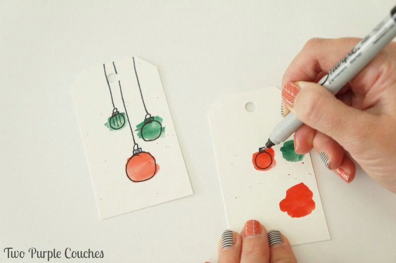 Drawing Ideas for Gifts Easy Watercolor Christmas Gift Tags Crafts Christmas Gift Tags