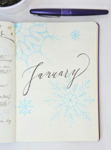 Drawing Ideas for January Setting Up A New Year In My Bullet Journal Bullet Journal Bullet