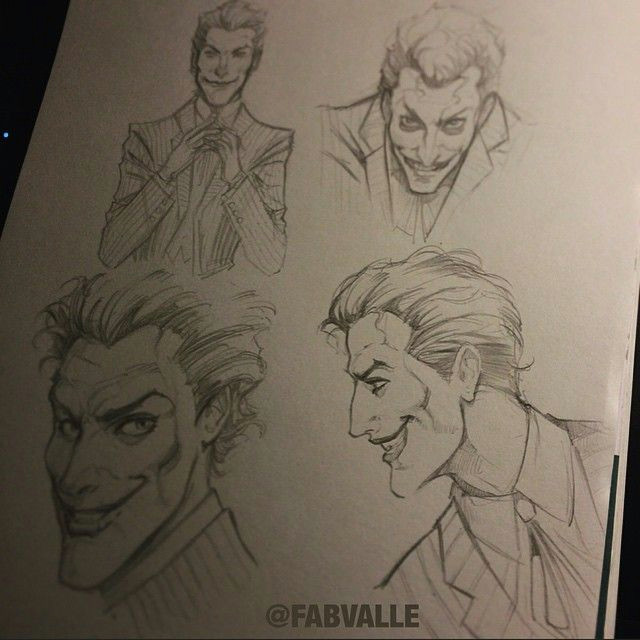 Drawing Ideas for Joker Joker Poses Study Pencil Sketch Fabiovalleillustrations Joker