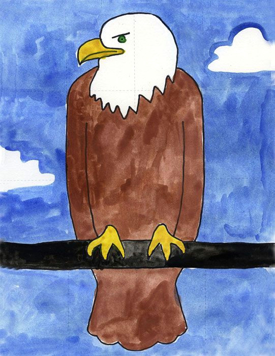 Drawing Ideas for Kg Students Bald Eagle Drawing Ideas Art Projects Art Drawings