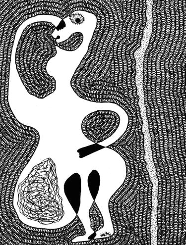 Drawing Ideas for New Year Mr Optimist Drawing by Shanmukha Inkas Saatchi Art