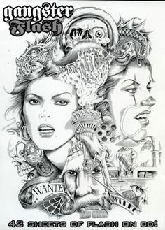 Drawing Ideas Gangster 27 Best Gangster Tattoo Flash Designs Images Tattoo Ideas Chicano