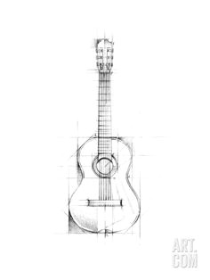 Drawing Ideas Guitar 18 Best Guitar Sketch Images