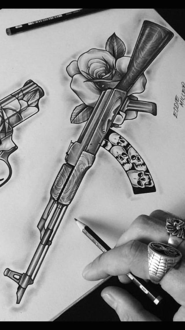Drawing Ideas Guns Pin by Vince Marcelosoaresfilho On Tatuagem Tattoos Tattoo