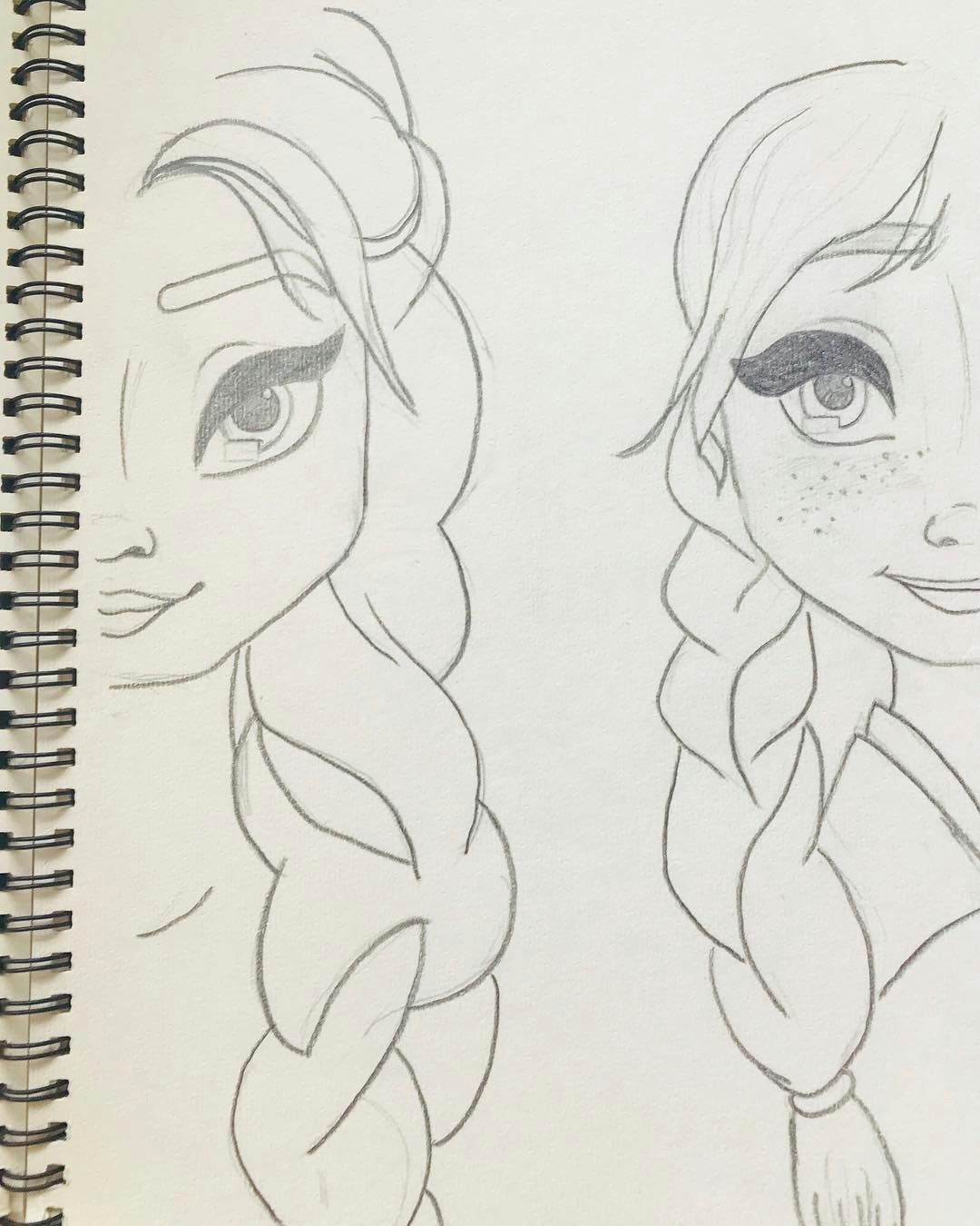 Drawing Ideas Hard Art Drawing Zeichnung Bleistiftzeichnung Elsa Anna