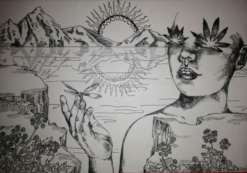 Drawing Ideas Hippie 452 Best Trippy Drawings Images Artworks Sad Drawings Painting