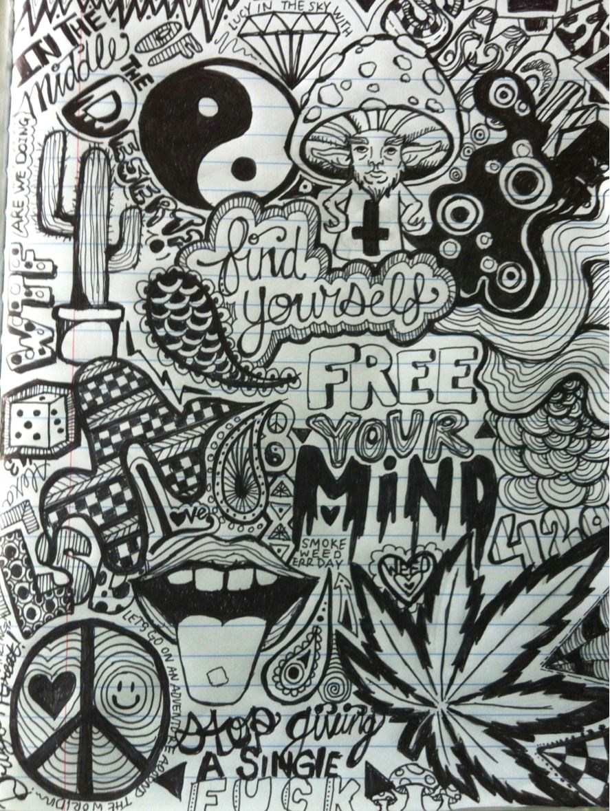 Drawing Ideas Hippie the First Page to My Drug Experience Journal D O P E A R T