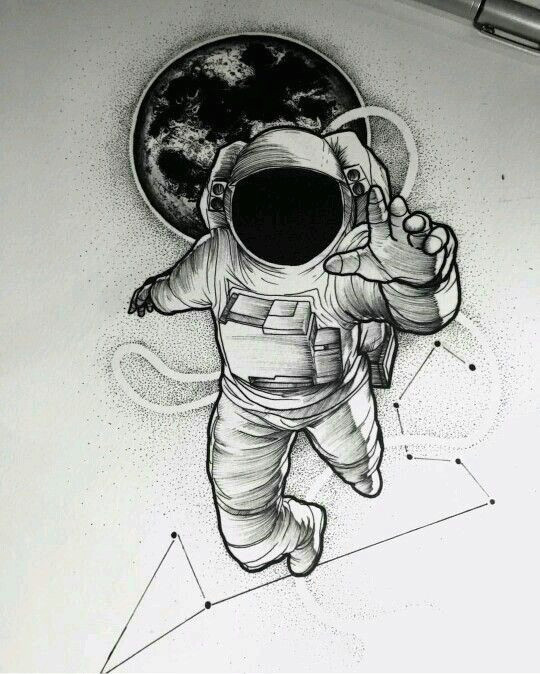 Drawing Ideas Instagram Instagram is Frxncis Spaced Out Tattoos astronaut Tattoo