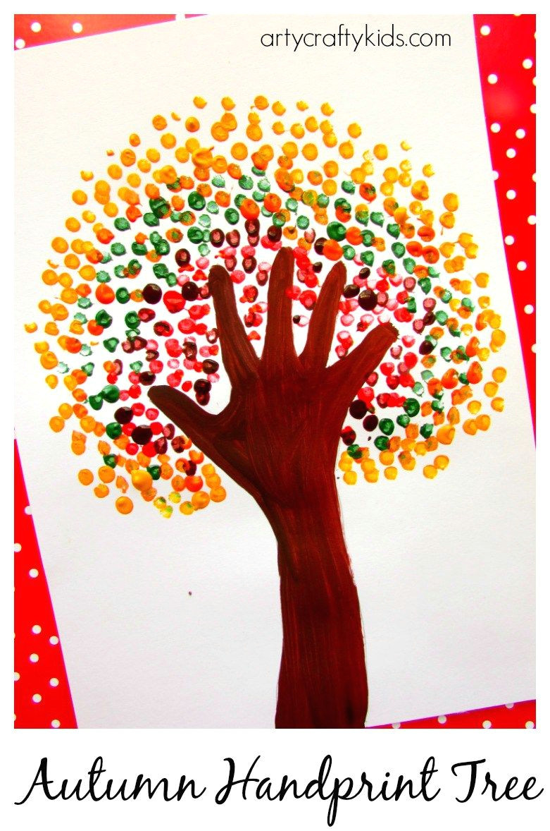 Drawing Ideas Ks2 Autumn Handprint Tree Fall Crafts and Activities for Kids