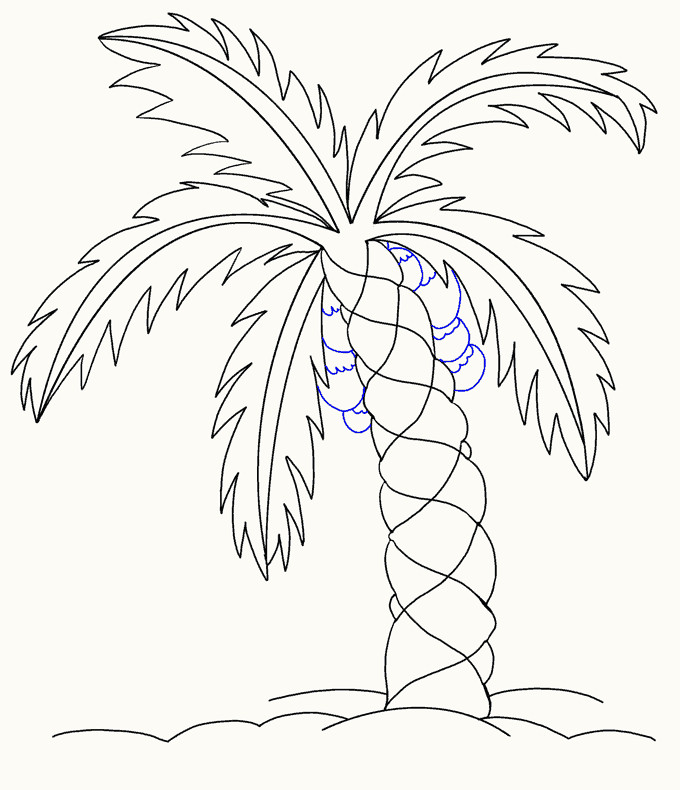 Drawing Ideas Leaves How to Draw A Palm Tree Amma Pinterest Drawings Palm Trees