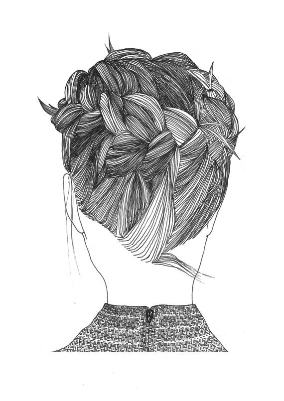 Drawing Ideas Lines Contour Hair Lines Line Drawing Pinterest Hair Drawings Draw