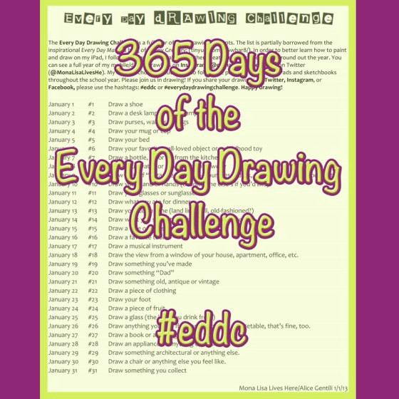 Drawing Ideas List Pdf 365 Days Of the Every Day Drawing Challenge Pdf Mona Lisa Lives Here