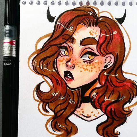 Drawing Ideas Markers Marker Sketch Doodle Drawing Sketchbook Copic Art A In 2018