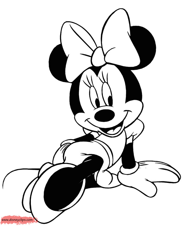 Drawing Ideas Mickey Mouse Minnie Coloring7 Gif 720a 920 Mickey Minnie Clip Pinterest