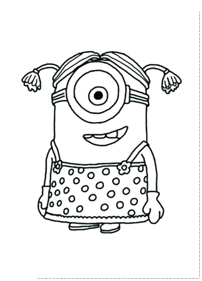 Drawing Ideas Minions Minion Dessin Frais Baby Minions Coloring Pages Minion Girl Drawing