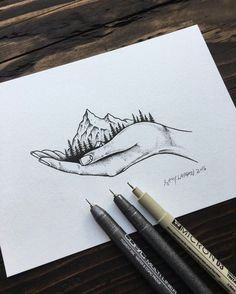 Drawing Ideas Mountains 129 Best Drawing Images In 2019 Mountain Drawing Mountain