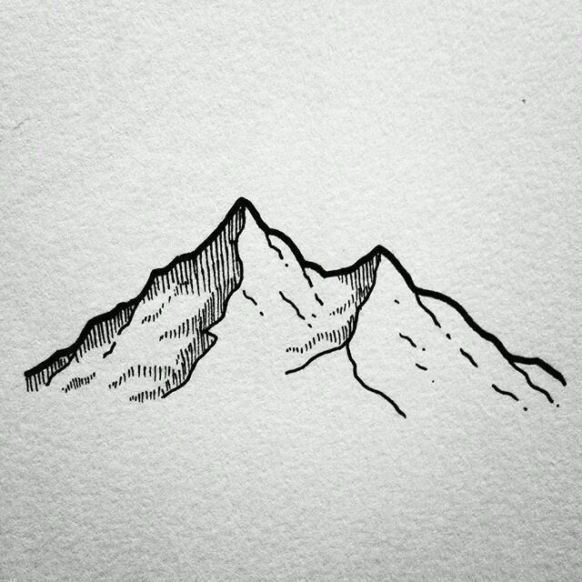 Drawing Ideas Mountains Minimalistic Tattoo Ideas Mountains Tats Drawings Art Art