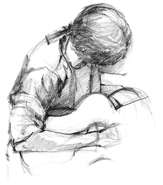 Drawing Ideas Music Guitar Player Rock Music Art Work Pencil Drawing Of Male