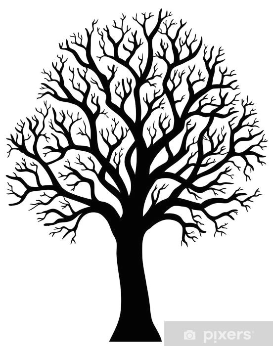 Drawing Ideas Of Trees Silhouette Of Tree without Leaf 2 Sticker Pixersa We Live to