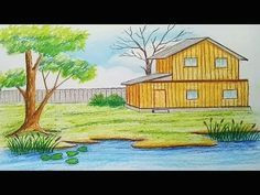 Drawing Ideas Of Village 161 Best Drawing for Kids Images