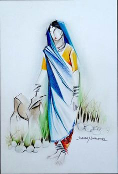 Drawing Ideas Of Village Life 114 Best Village Scenery Images In 2019 India Watercolor