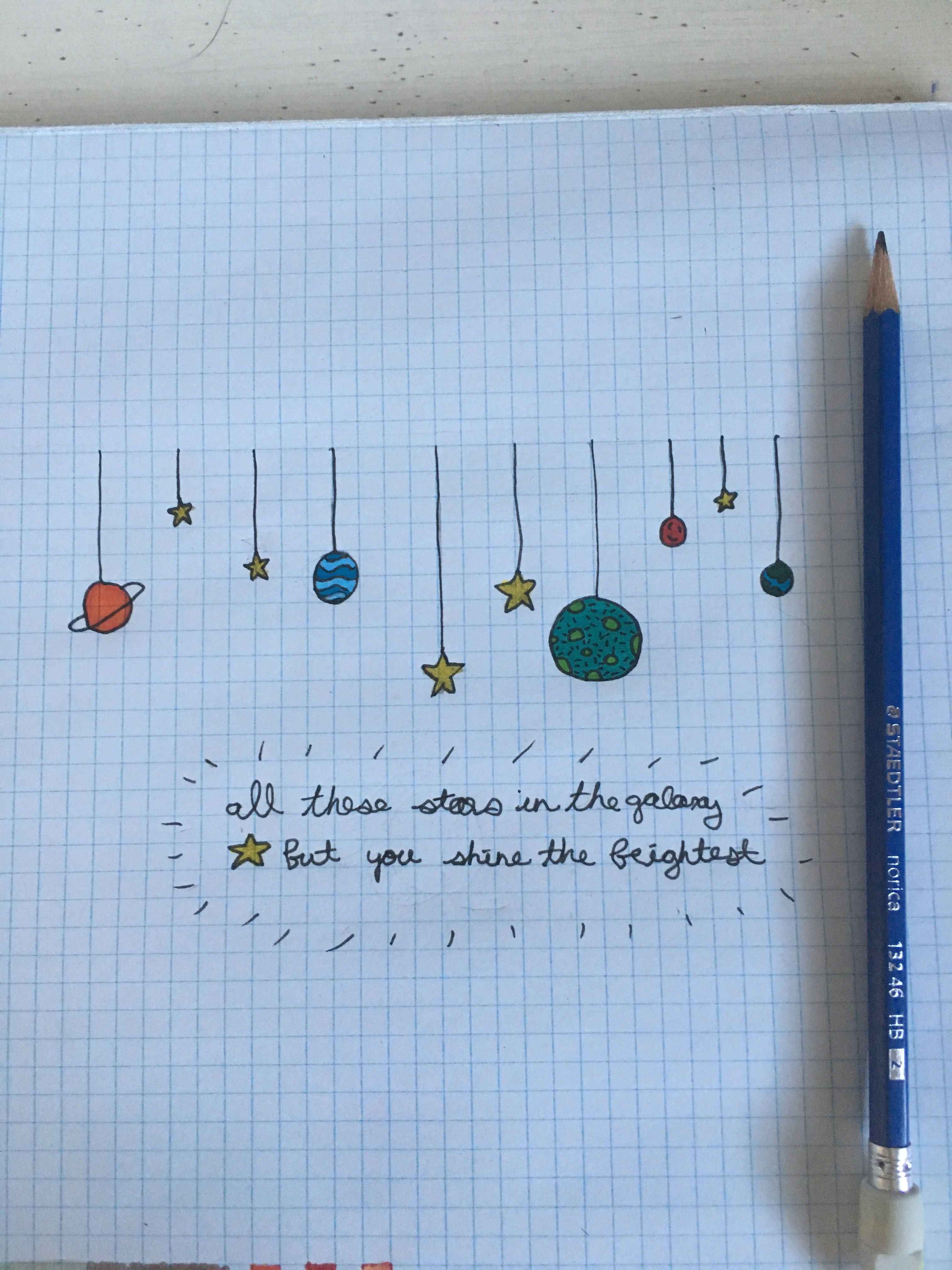 Drawing Ideas Planets I Drew some Planet and Decided to Add some Words at the Bottom I