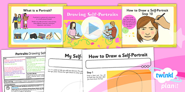 Drawing Ideas Portraits Art Portraits Drawing Self Portraits Ks1 Lesson Pack 1