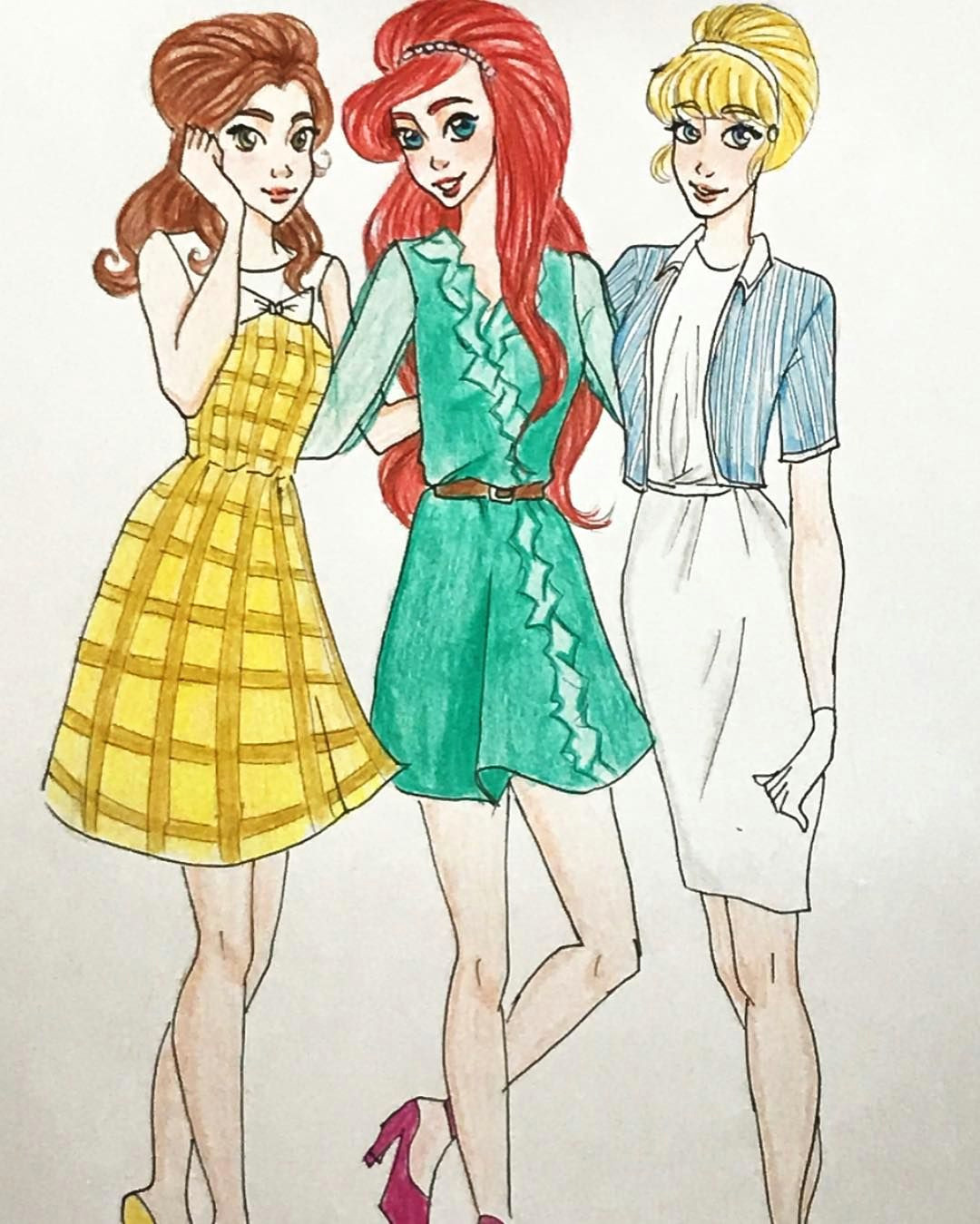 Drawing Ideas Princess Disney Princesses In the 60s Drawing Art Arts Instaart Disney